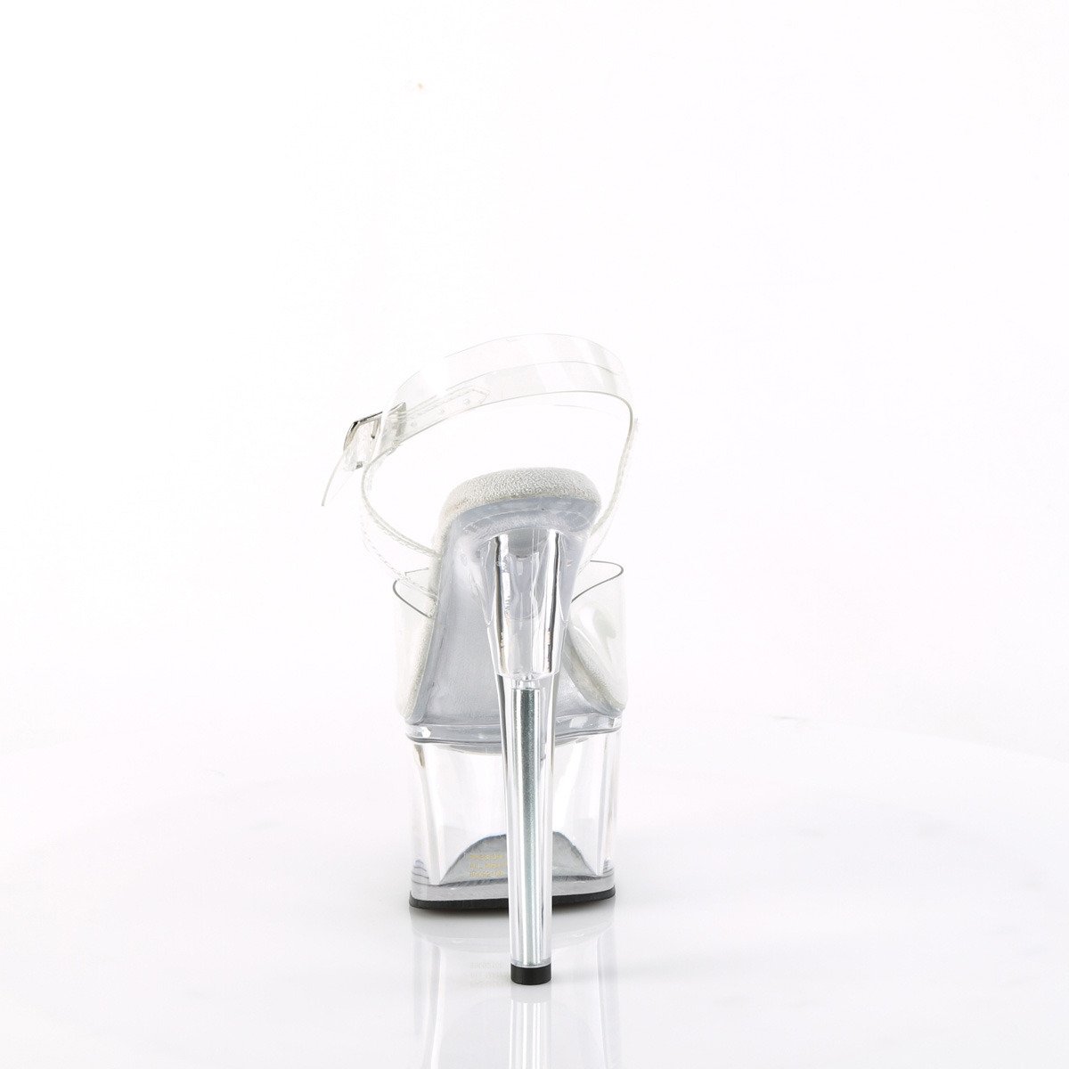 Pleaser Passion-708 C/M - Priehľadné sandále na vysokej platforme