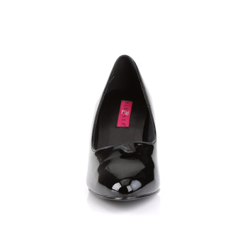 Pleaser Pink Label Divine-420 B - Lesklé čierne lodičky
