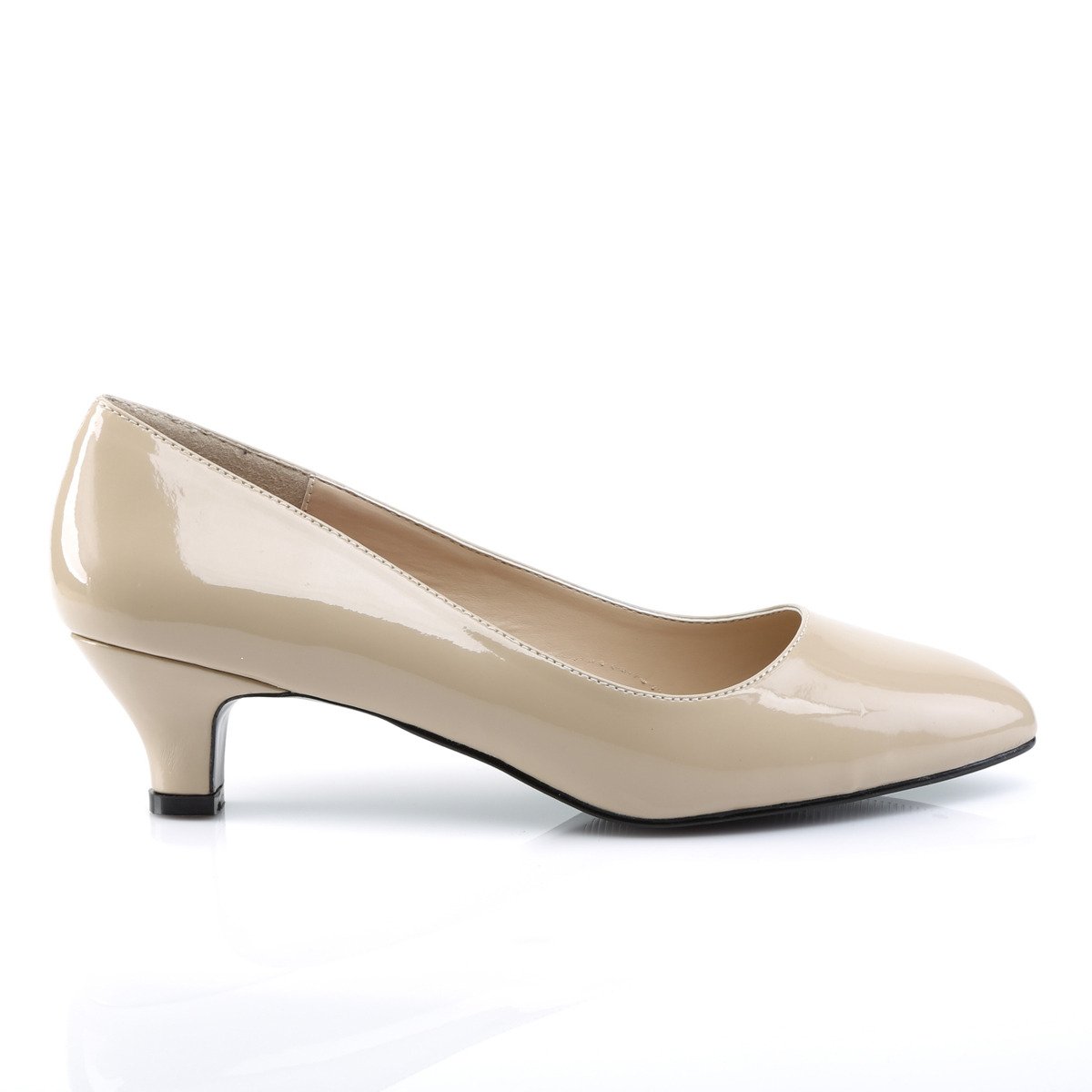 Pleaser Pink Label Fab-420 CR - Lesklé béžové lodičky