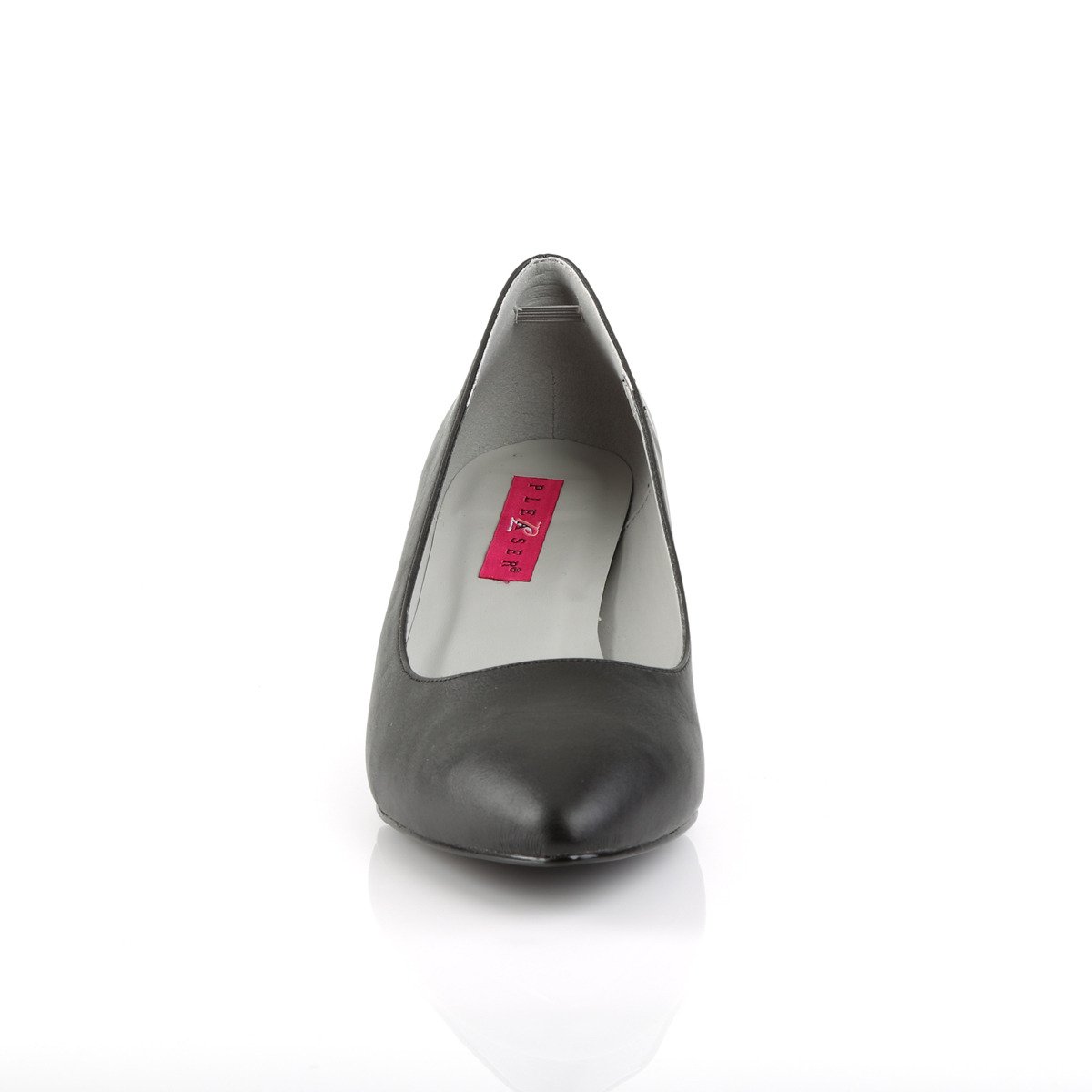 Pleaser Pink Label Kitten-01 BPU - Čierne lodičky