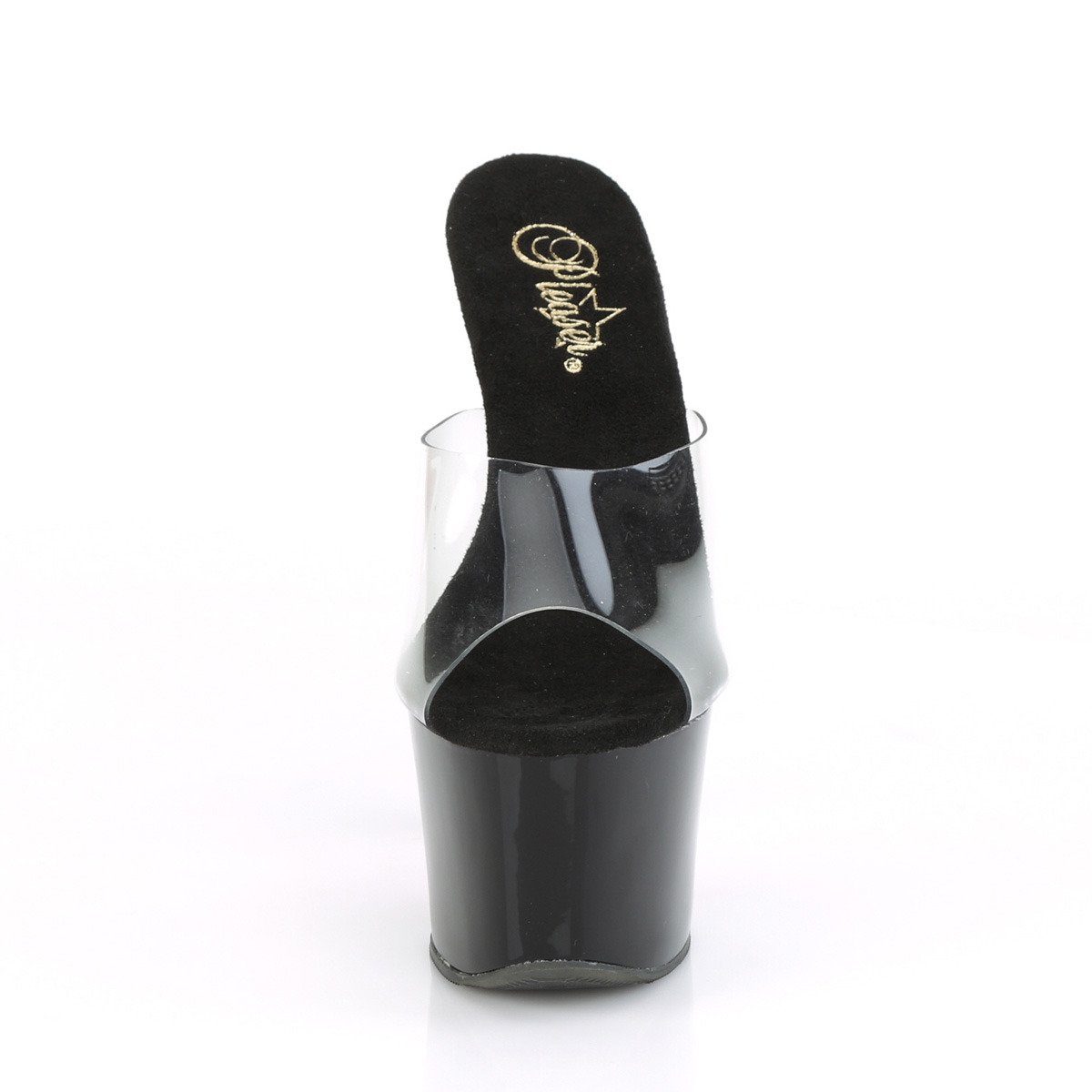 Pleaser Sky-301CRS C/B-RRS - Priehľadné sandále na vysokej platforme