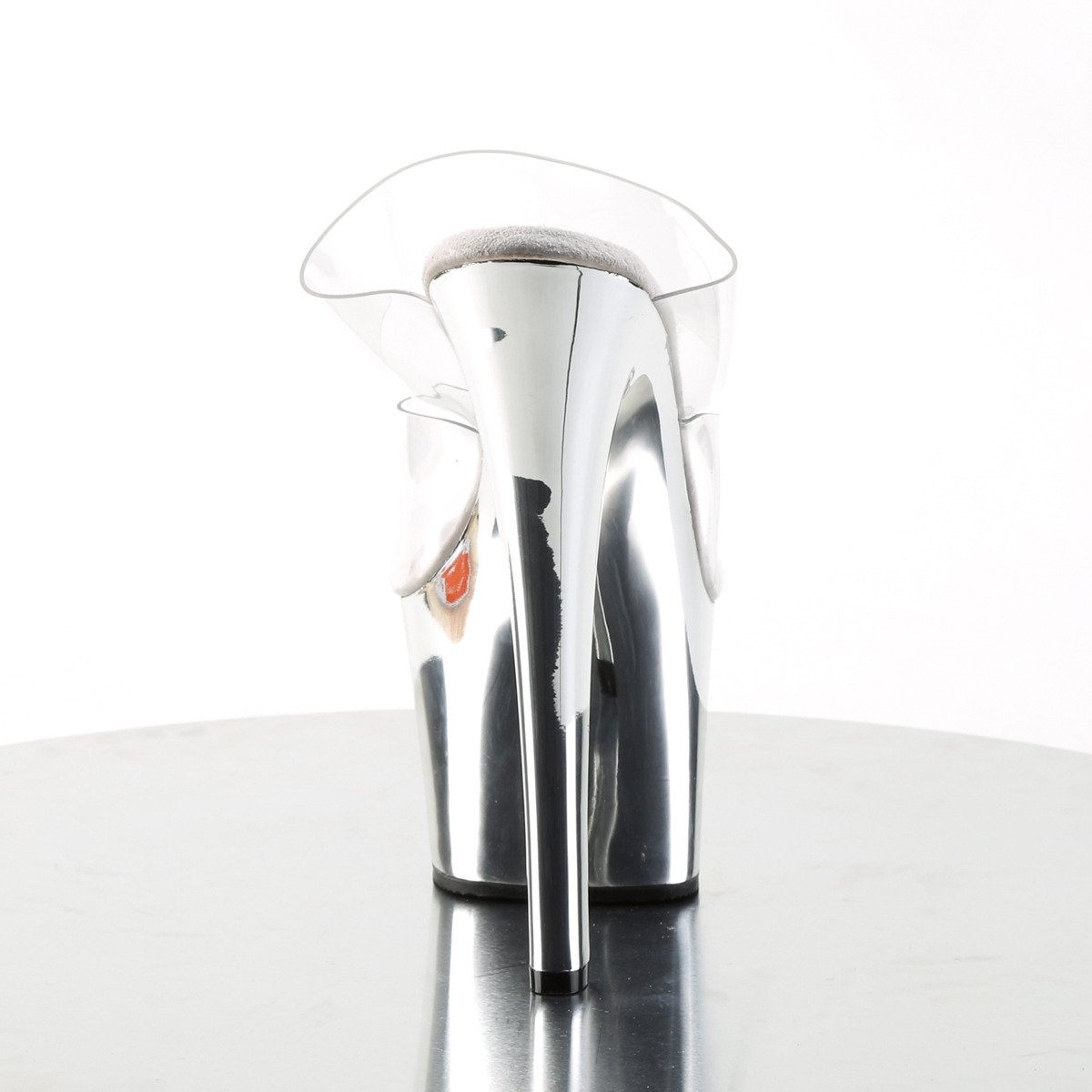 Pleaser Sky-302 C/SCH - Priehľadné sandále na vysokej platforme