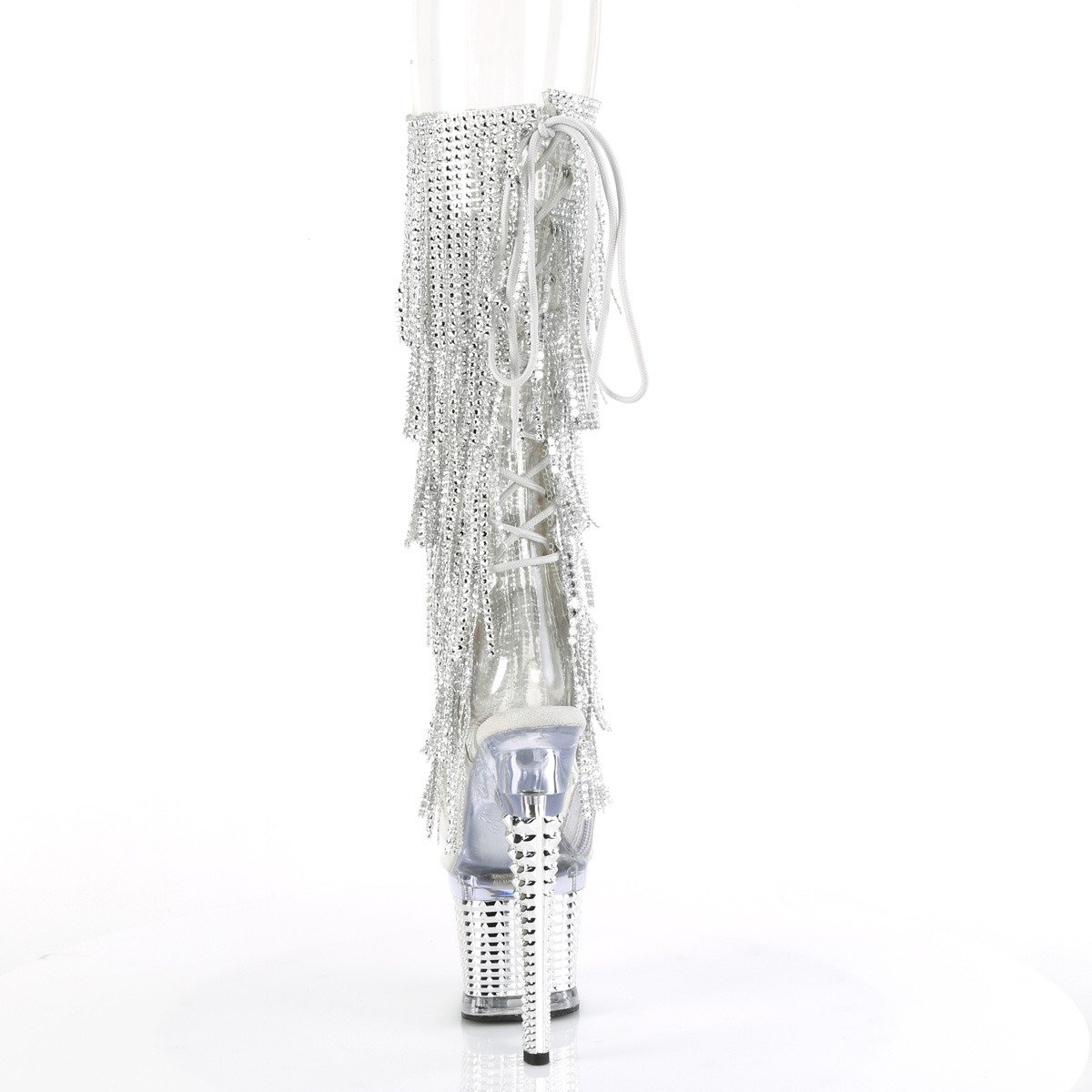 Pleaser Spectator-2017RSF C-S/CSCH - Priehľadné čižmy s otvorenou špičkou na vysokej platforme