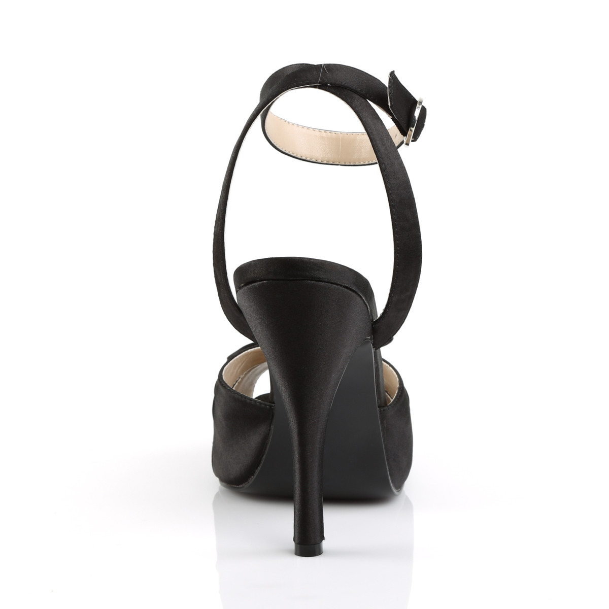 Pleaser Pink Label Eve-01 BSA - Čierne sandále na vysokom podpätku