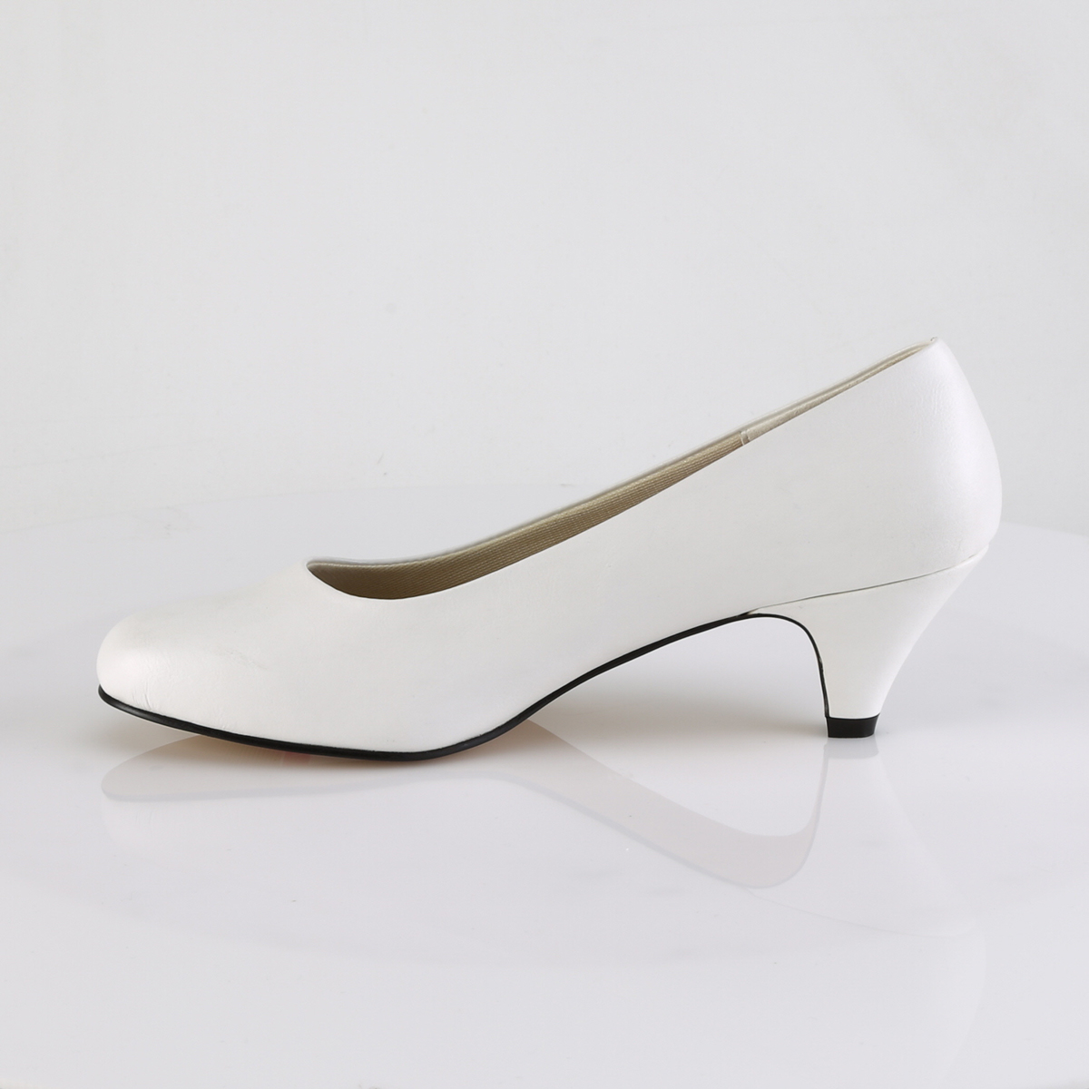 Pleaser Pink Label Fefe-01 WPU - Biele lodičky