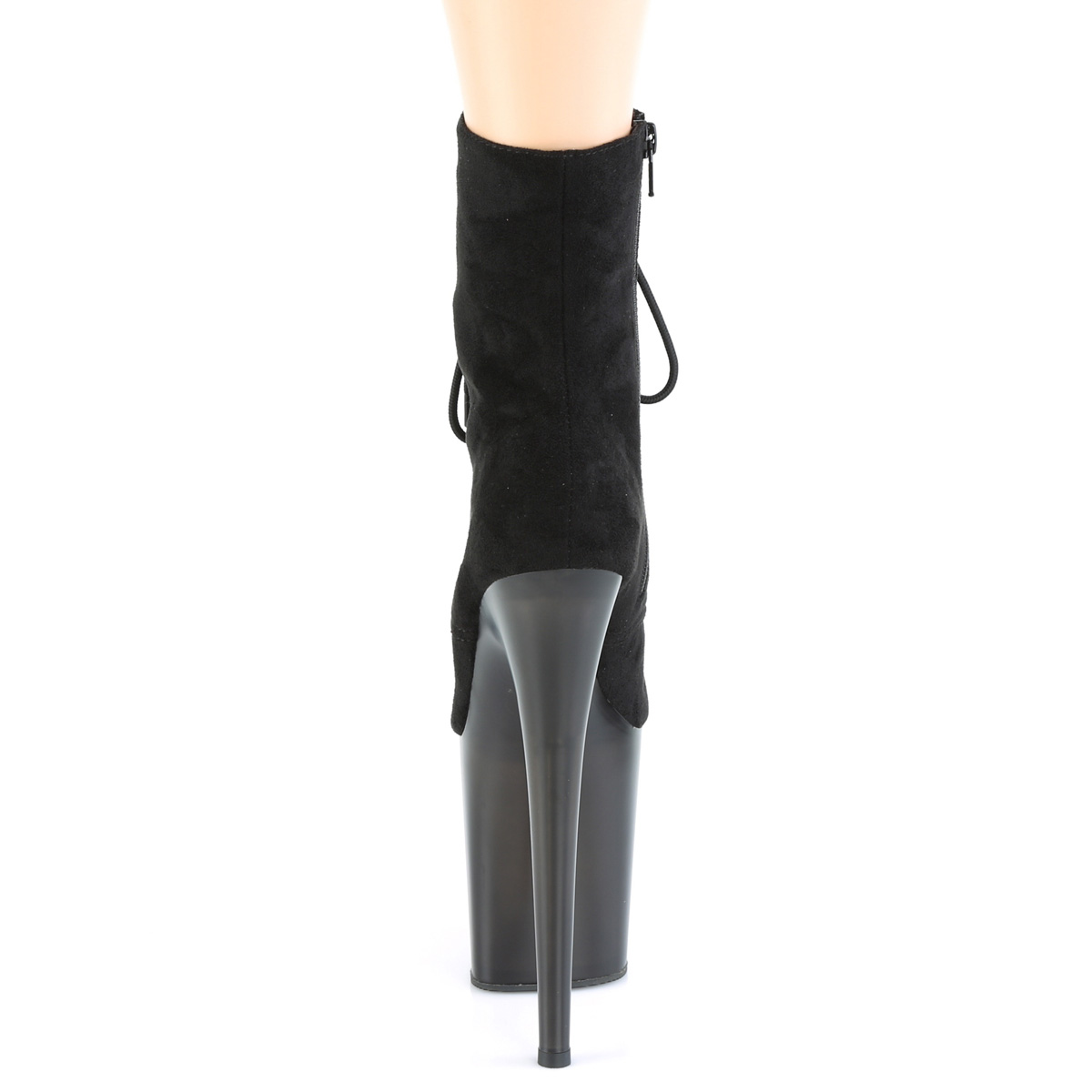 Pleaser Flamingo-1020FST BFS/B - Čierne kotníkové čižmy na vysokej platforme