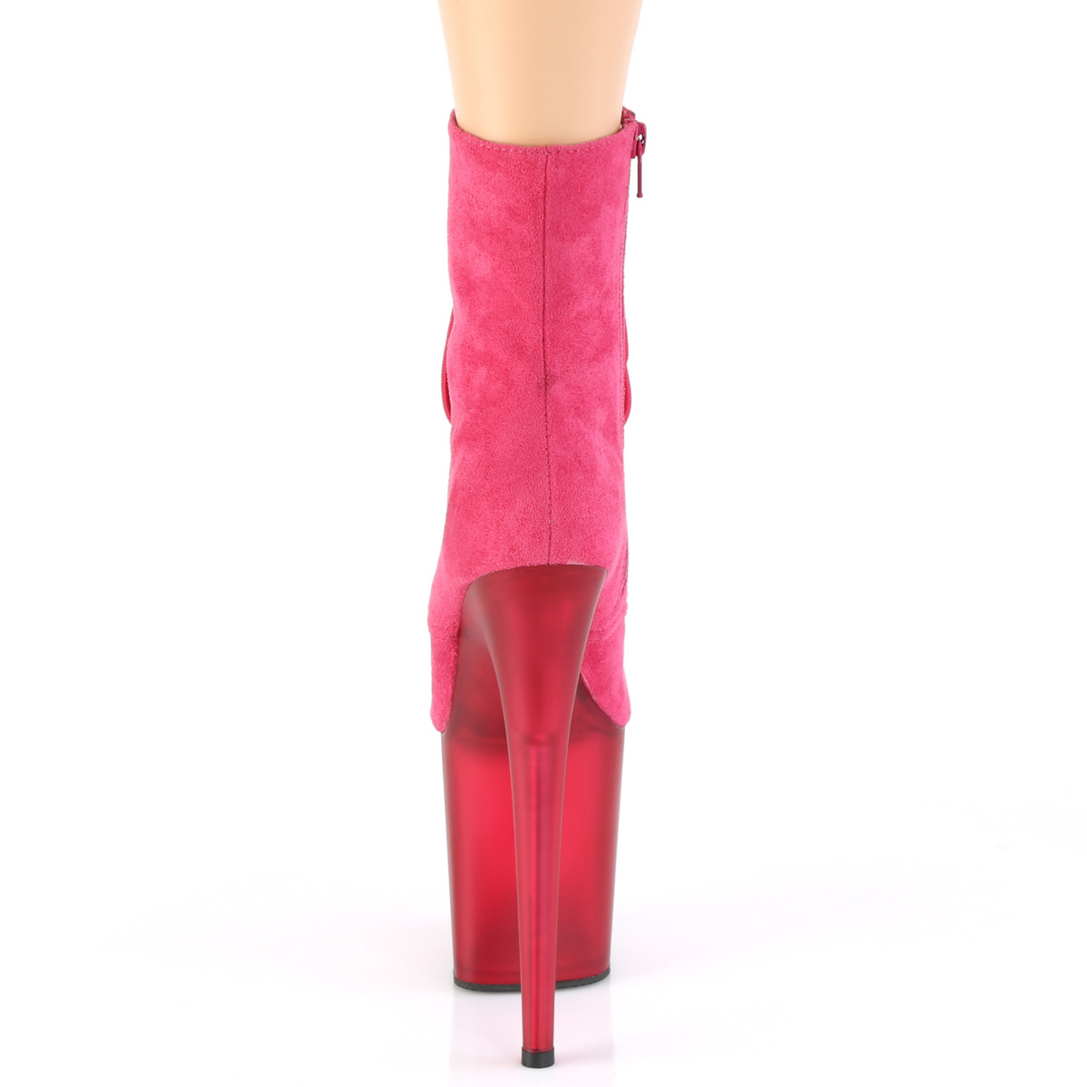 Pleaser Flamingo-1020FST HPFS/HP - Ružové kotníkové čižmy na vysokej platforme