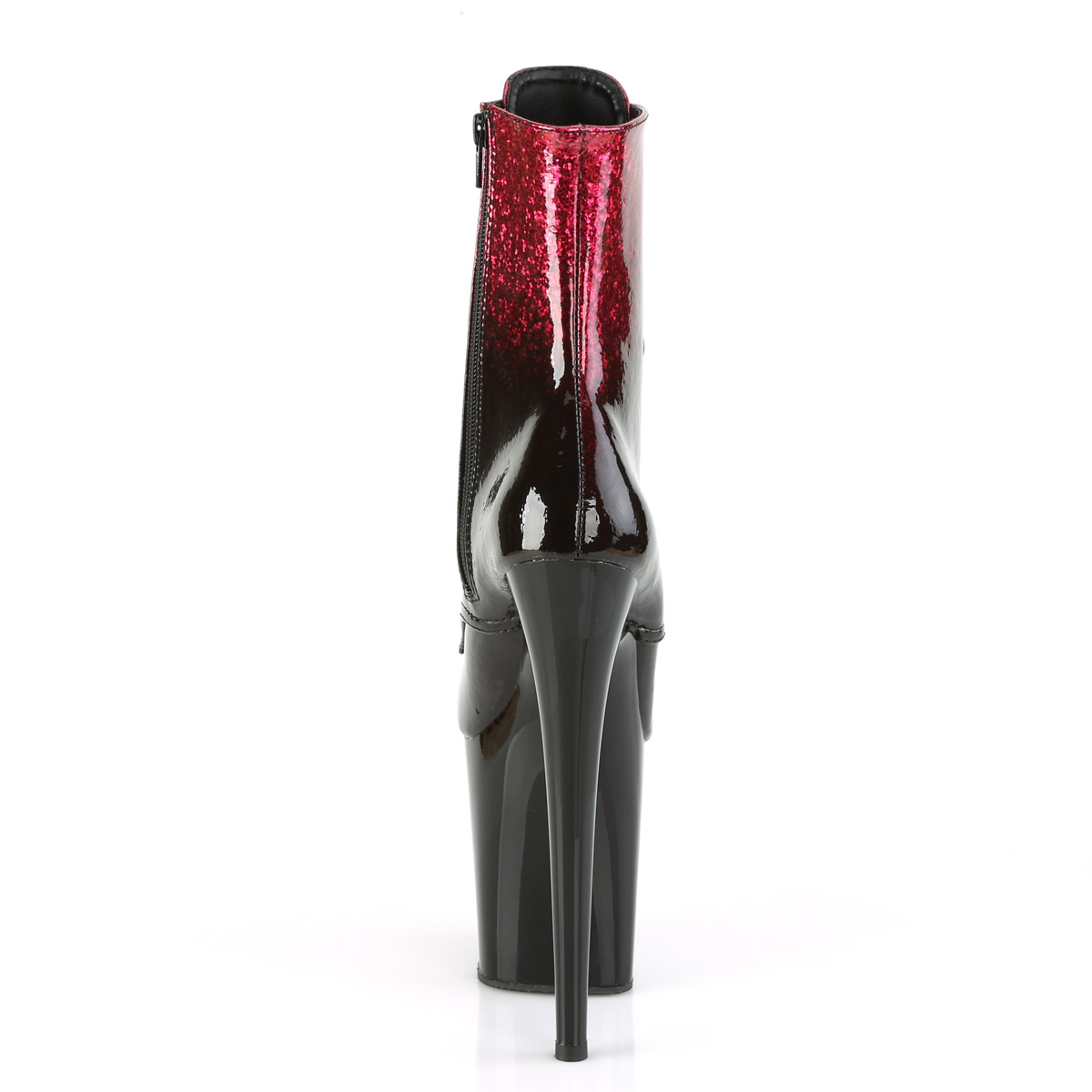 Pleaser Flamingo-1020OMB HP-BYG/B - Lesklé ružové kotníkové čižmy na vysokej platforme