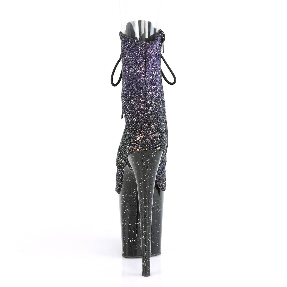Pleaser Flamingo-1021OMBG PPG/B - Fialové kotníkové čižmy na vysokej platforme