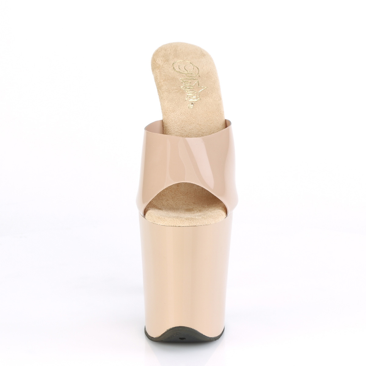 Pleaser Flamingo-801N CRTPU/M - Béžové sandále na vysokej platforme