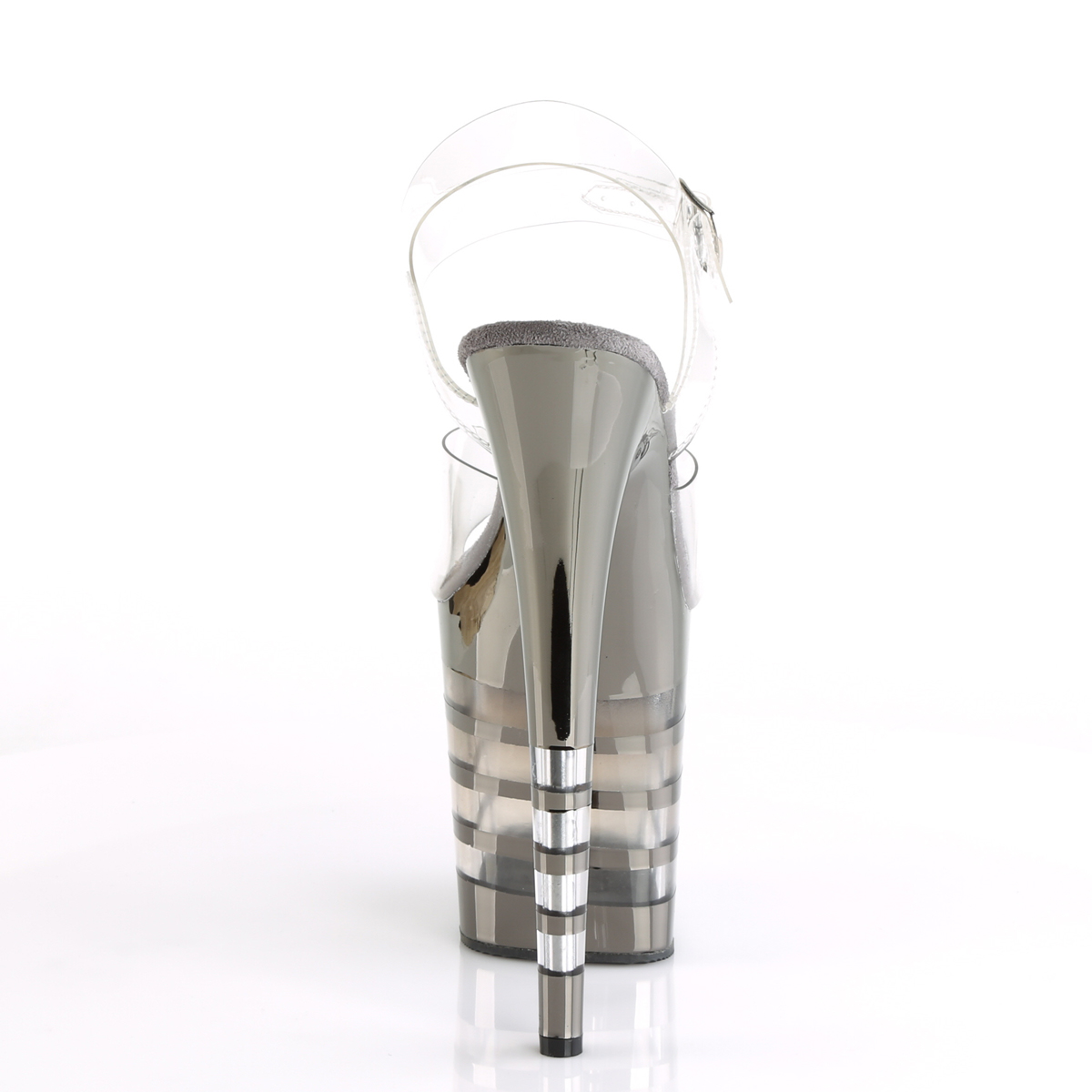 Pleaser Flamingo-808CHLN C/PWCH - Priehľadné sandále na vysokej platforme