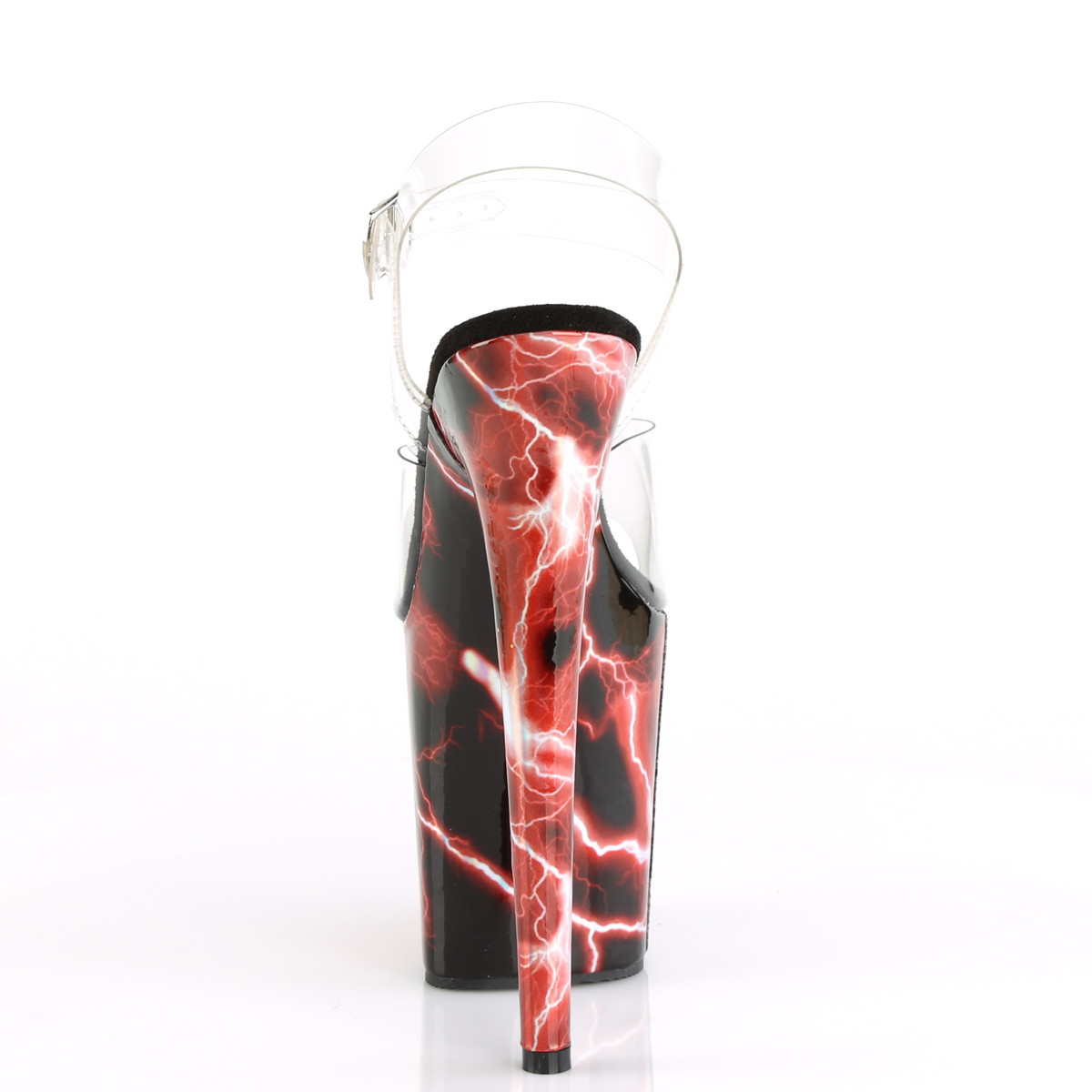 Pleaser Flamingo-808STORM C/RHG - Priehľadné sandále na vysokej platforme