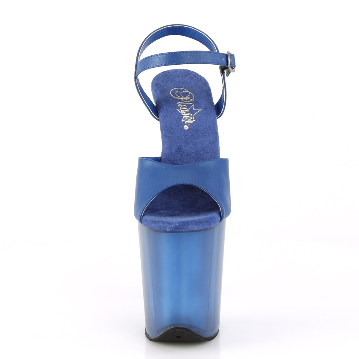 Pleaser Flamingo-809T BLUPU/M - Modré sandále na vysokej platforme