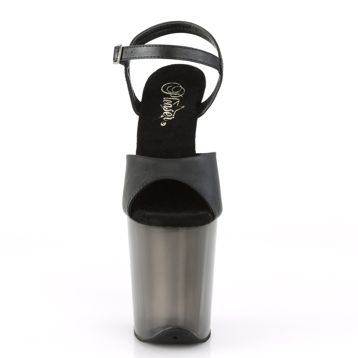 Pleaser Flamingo-809T BPU/M - Čierne sandále na vysokej platforme