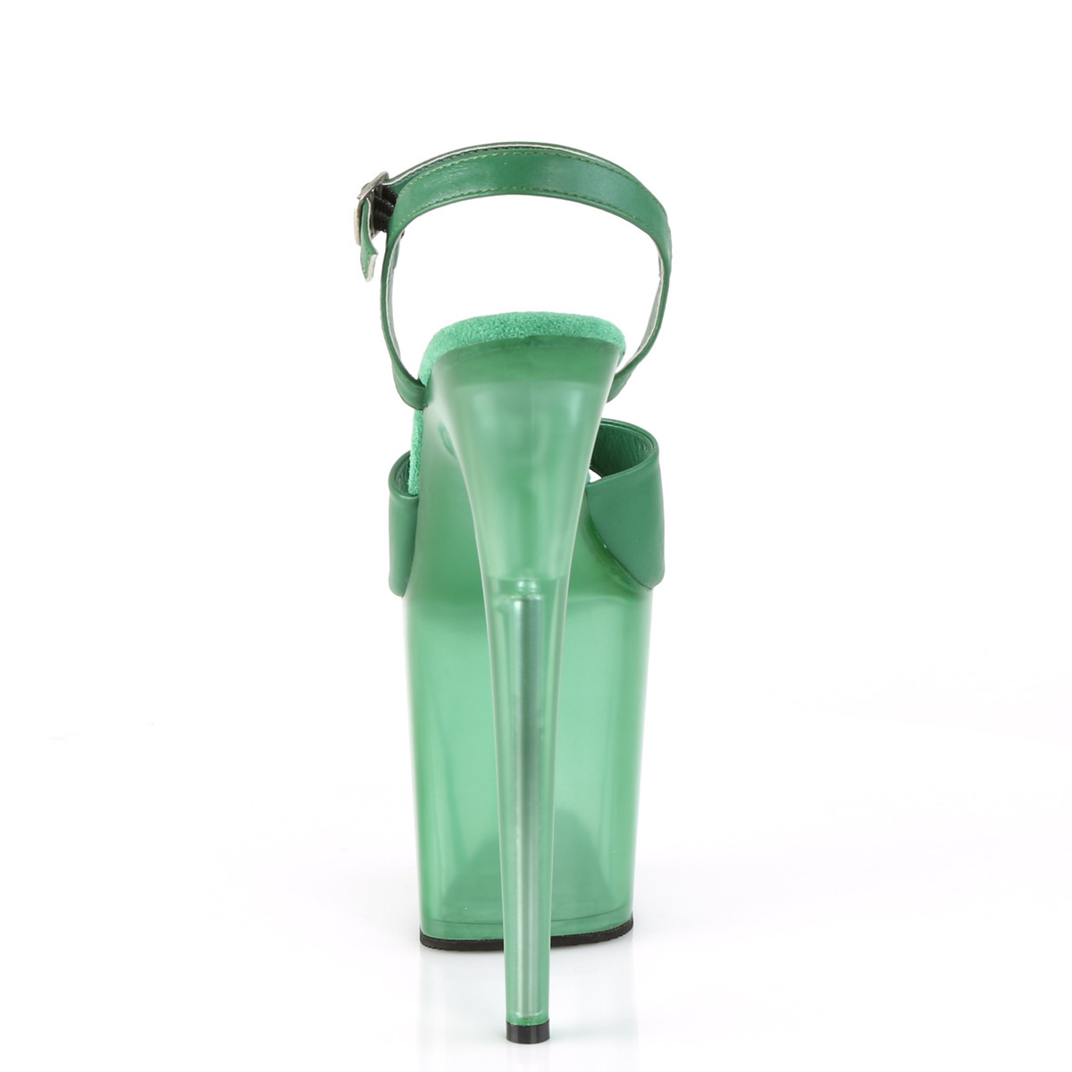 Pleaser Flamingo-809T GRNPU/M - Zelené sandále na vysokej platforme