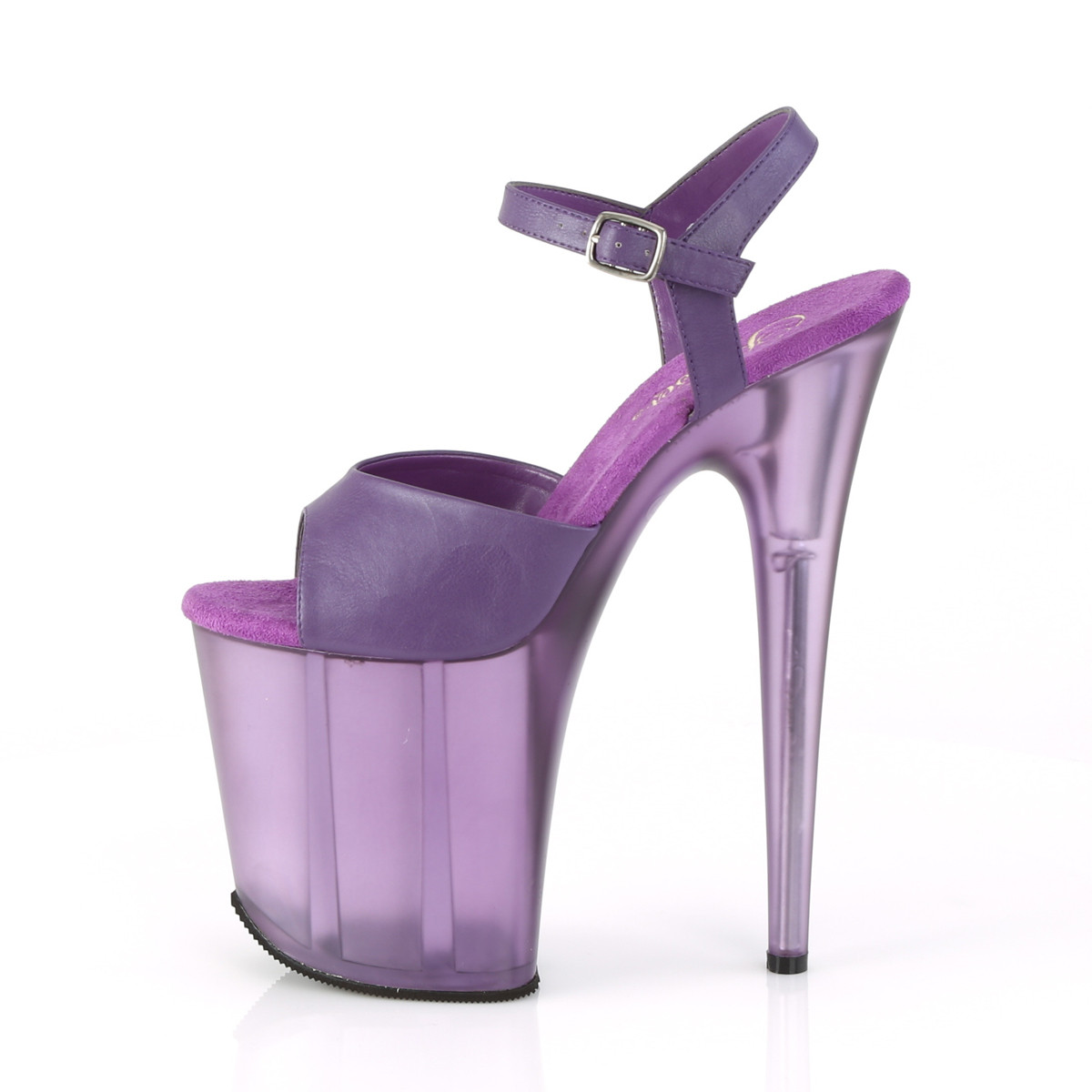 Pleaser Flamingo-809T PPPU/M - Fialové sandále na vysokej platforme