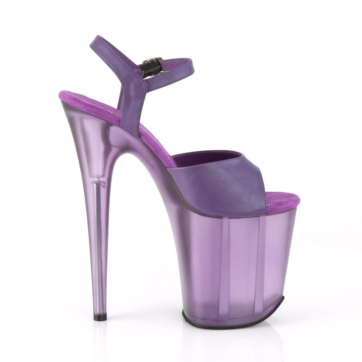 Pleaser Flamingo-809T PPPU/M - Fialové sandále na vysokej platforme