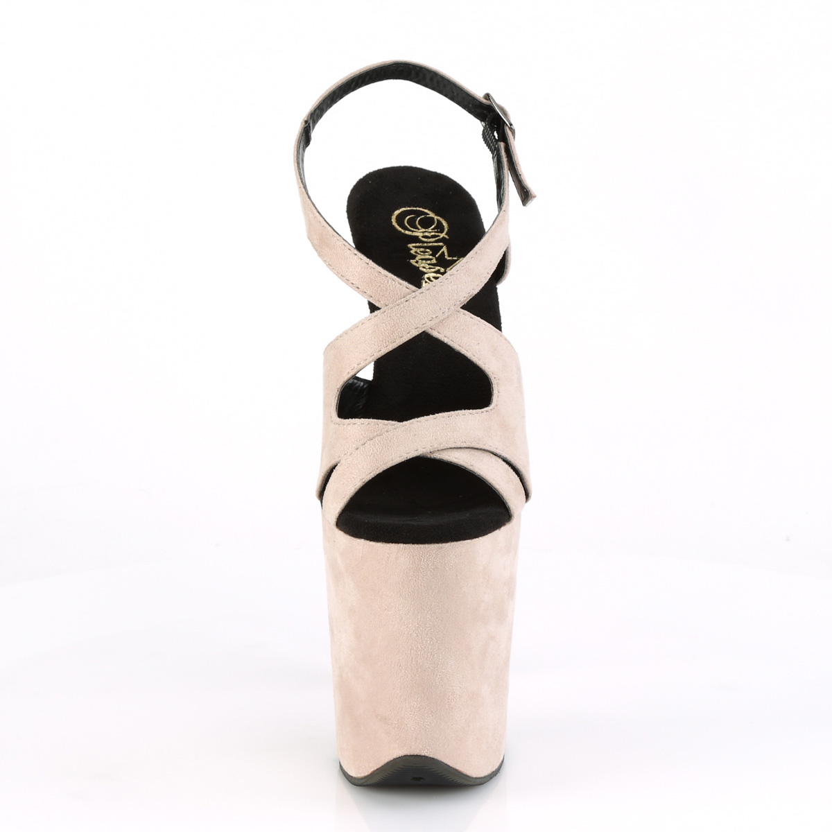 Pleaser Flamingo-831FS BEFS/M - Béžové sandále na vysokej platforme