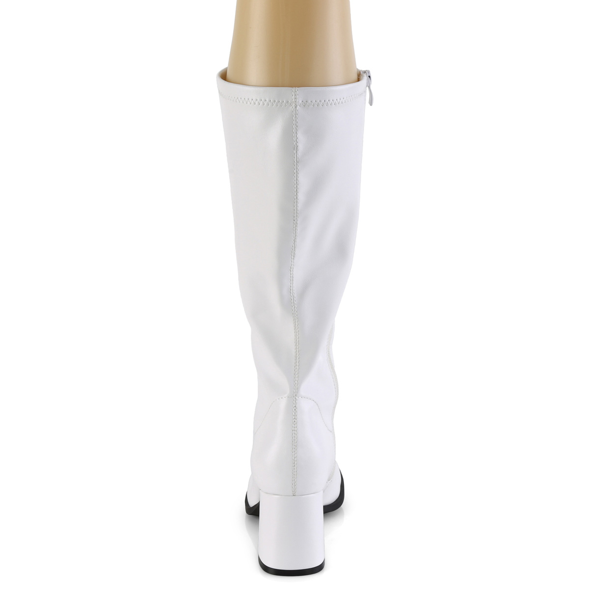 Funtasma Gogo-300-2 WPU - Biele čižmy so širokými podpätkami