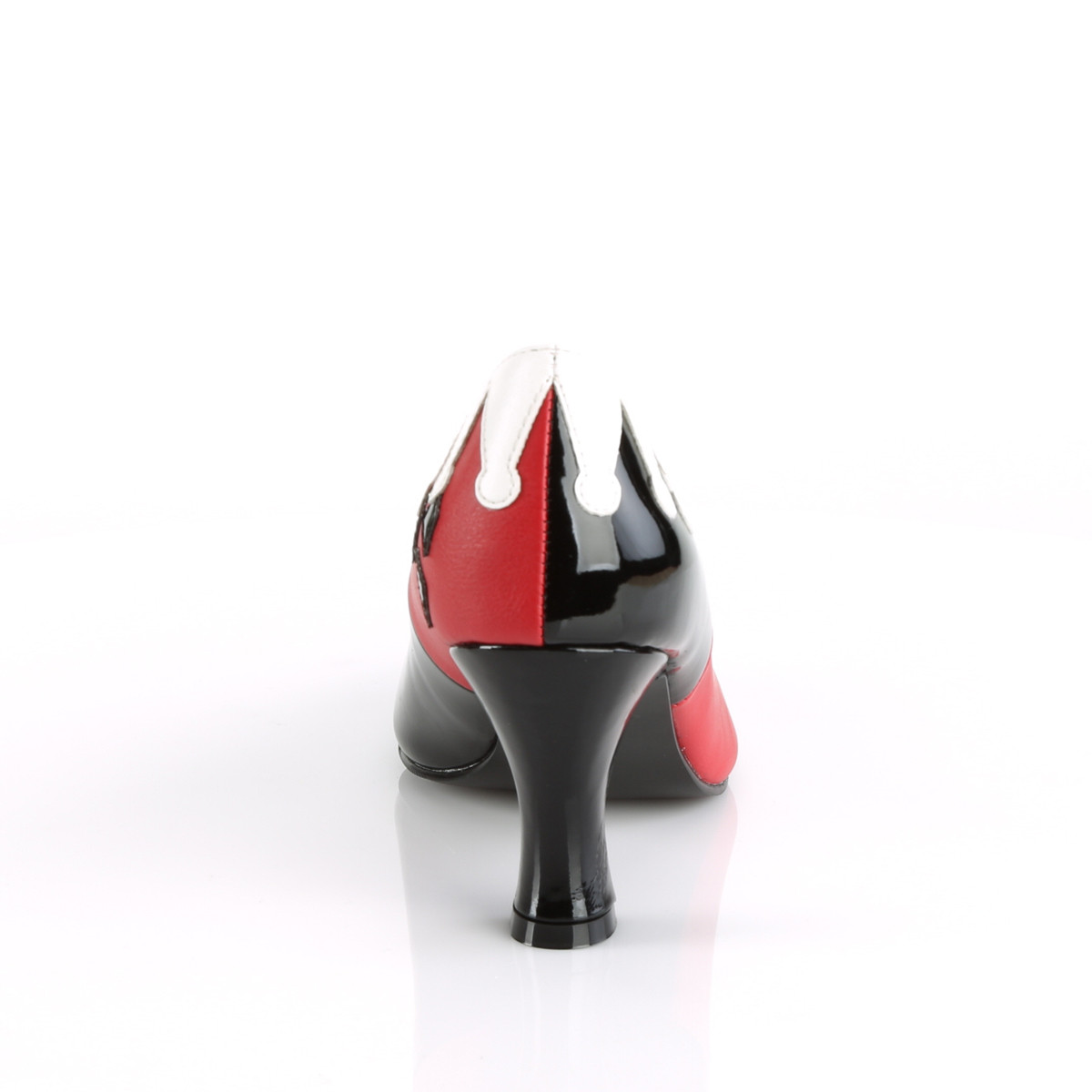 Funtasma Harley-42 BPT-RWPU - Čierne lodičky so širokými podpätkami