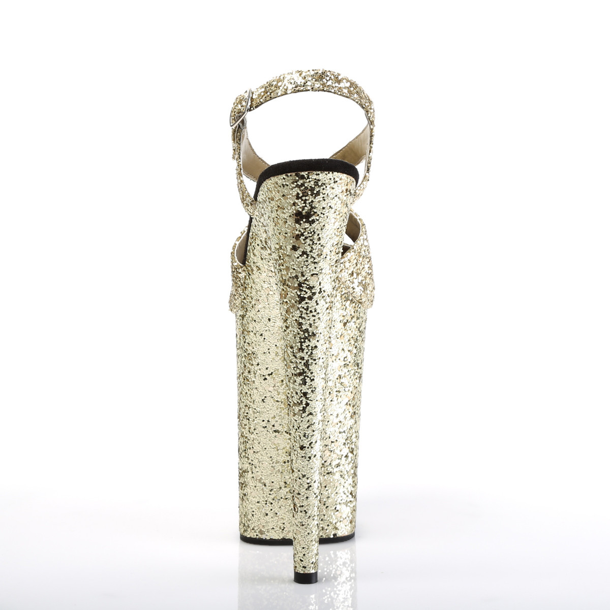 Pleaser Infinity-930LG GG/M - Zlaté sandále na vysokej platforme