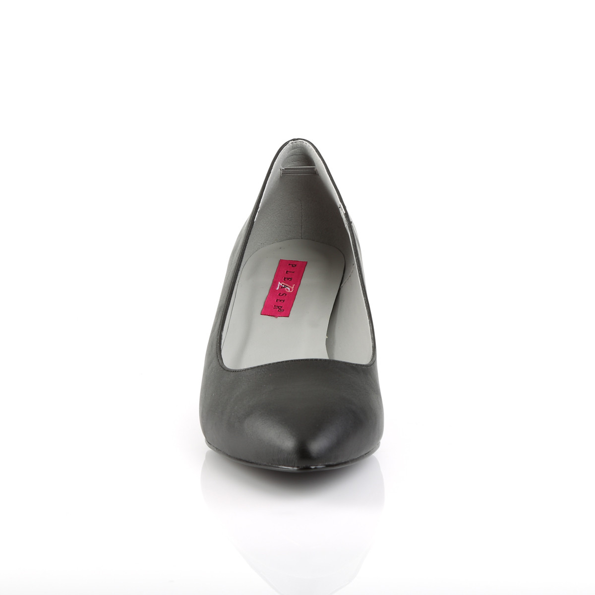 Pleaser Pink Label Kitten-01 BPU - Čierne lodičky