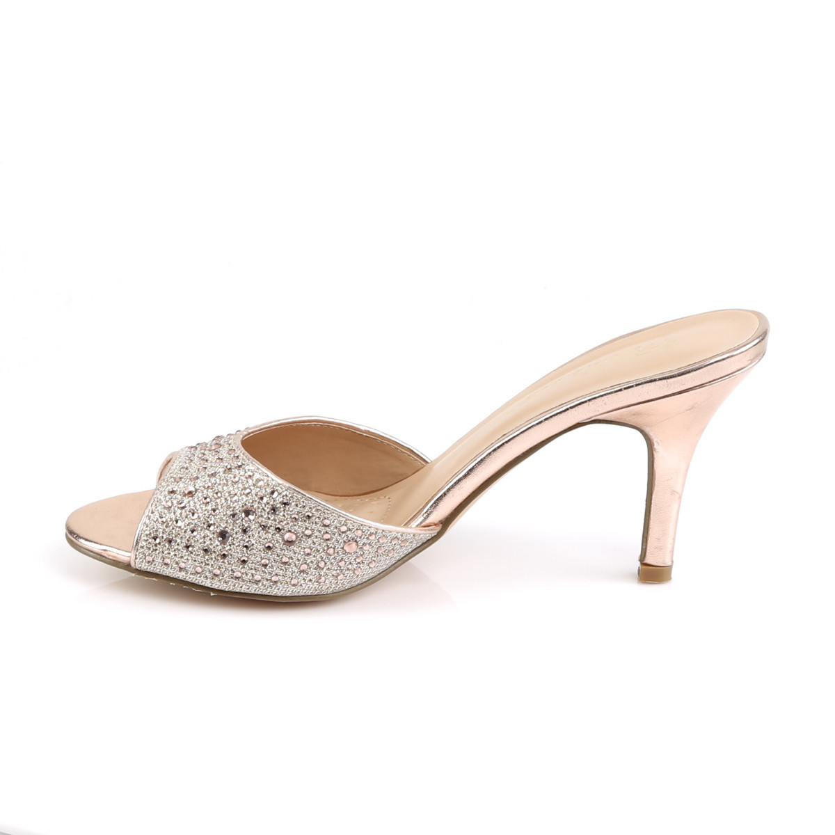 Fabulicious Lucy-01 GGFA - Zlaté šľapky na podpätku