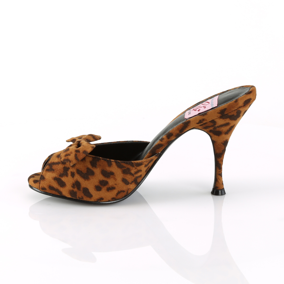 Pin Up Couture Monroe-08 LPPFA - Zvierací vzor šľapky na vysokom podpätku