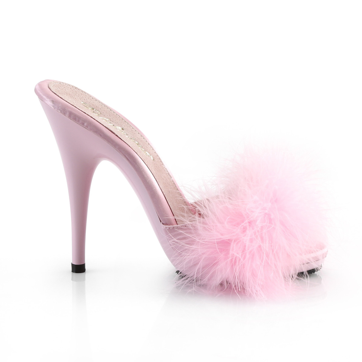 Fabulicious Poise-501F BPSA/M - Ružové šľapky na vysokom podpätku