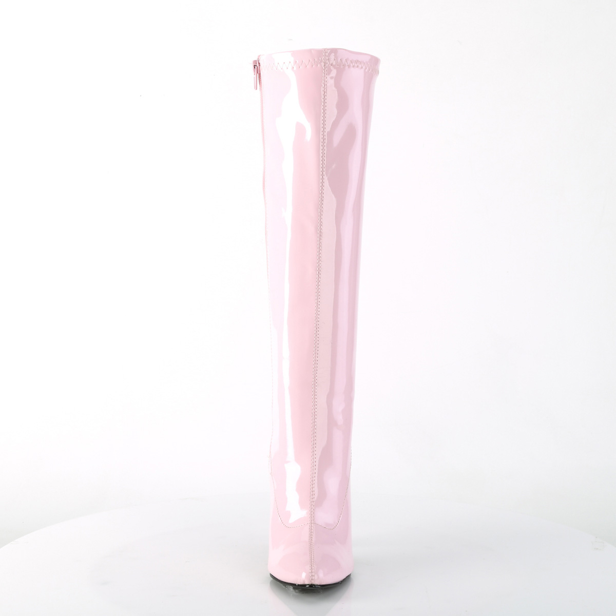 Pleaser Seduce-2000 BP - Lesklé ružové čižmy na vysokom podpätku