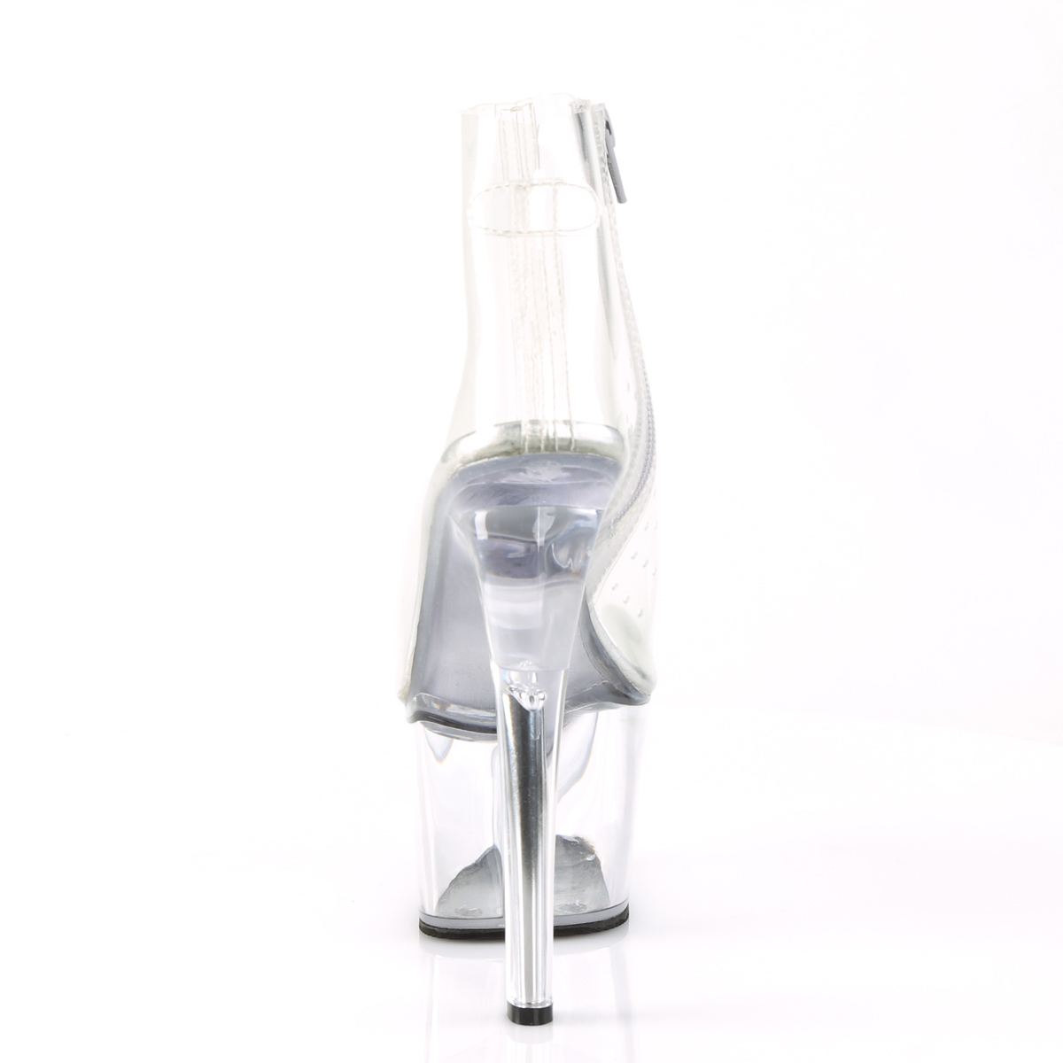 Pleaser Sky-1023 C/M - Priehľadné kotníkové čižmy na vysokej platforme