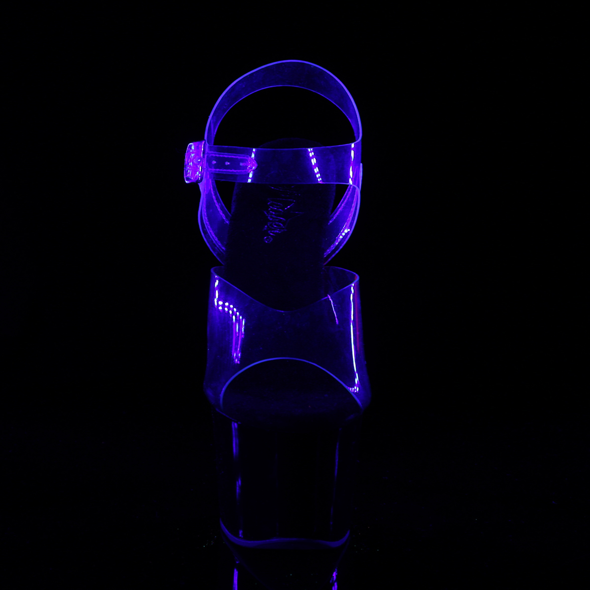 Pleaser Sky-308TT C/B-NPN - Priehľadné sandále na vysokej platforme