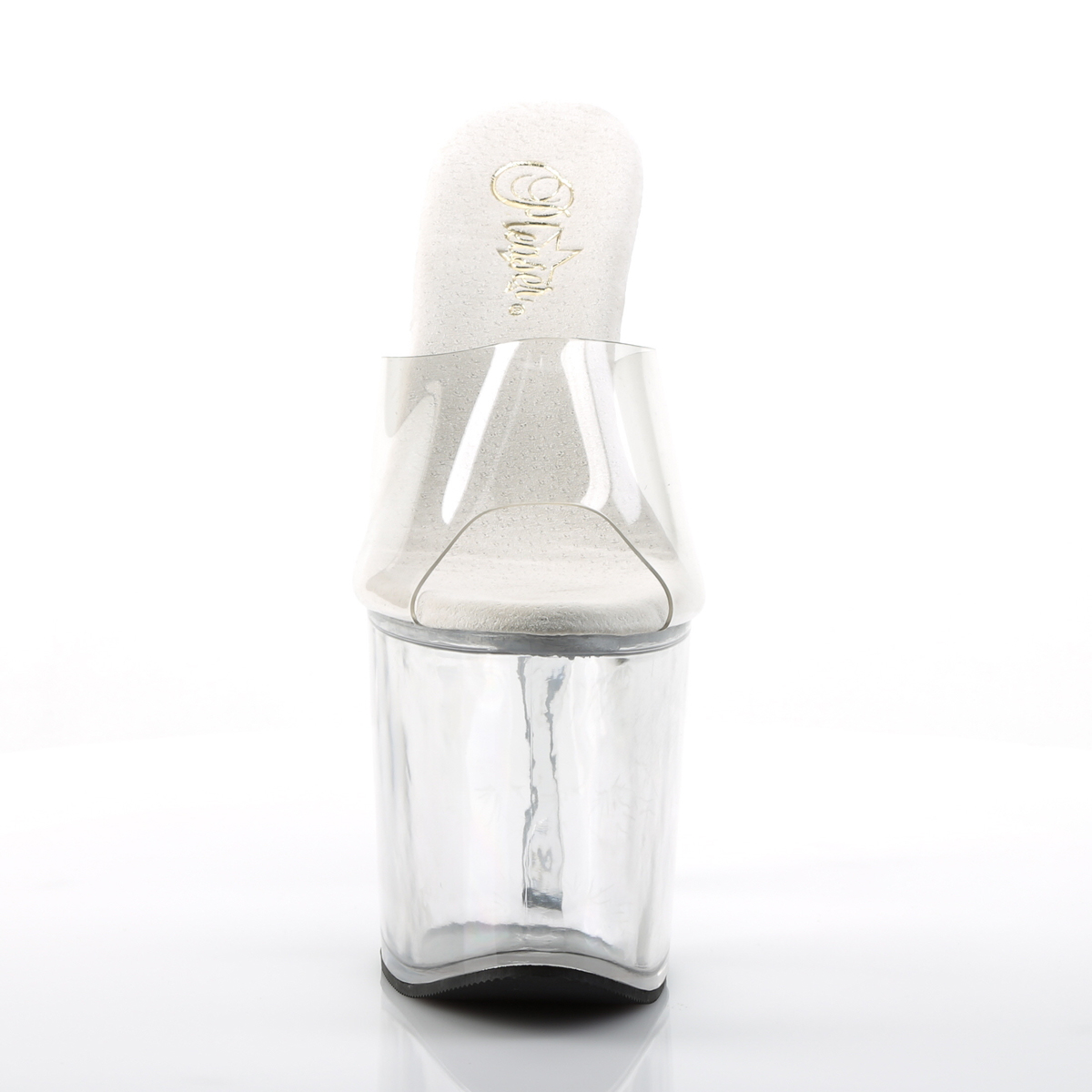 Pleaser Taboo-701 C/M - Priehľadné sandále na vysokej platforme