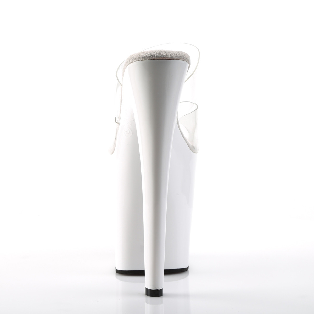 Pleaser Xtreme-802 C/W - Priehľadné sandále na vysokej platforme